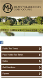 Mobile Screenshot of meadowlarkhillsgolf.com