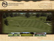 Tablet Screenshot of meadowlarkhillsgolf.com
